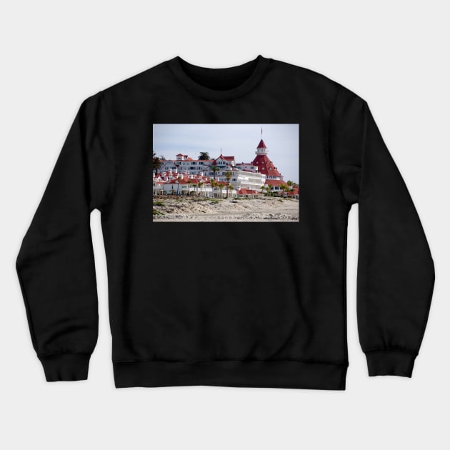 Hotel Del Coronado Crewneck Sweatshirt by randymir